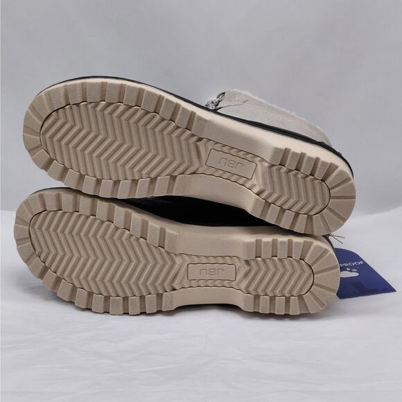 JBU by Jambu Womens 8.5 Alaska Waterproof Winter Snow Boots Gray Black Faux Fur - Picture 9 of 9